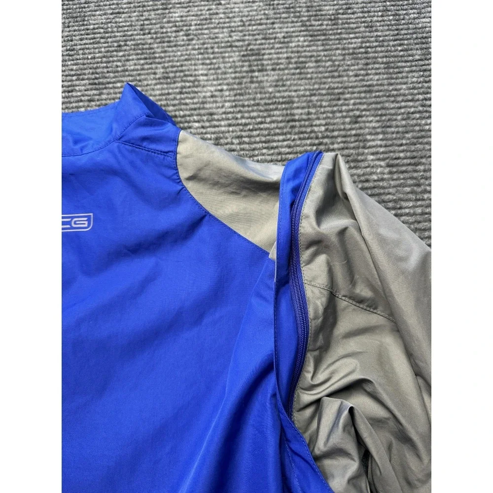 Nike‎ ACG Jacket Mens Medium Blue Clima-FIT Zip Off Sleeve Windbreaker Hiking